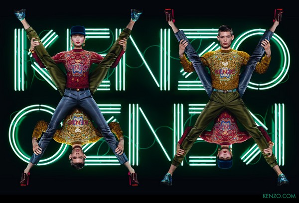 Kenzo x Jean Paul Goude campagne Automne Hiver 2012