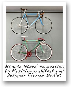 Bicycle Store' renovation by Parisian architect and designer Florian Brillet