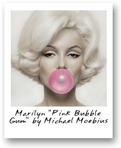 Marilyn 'Pink Bubble Gum' by Michael Moebius