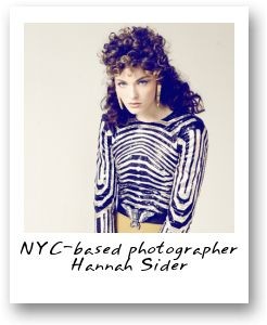 NYC-based photographer Hannah Sider