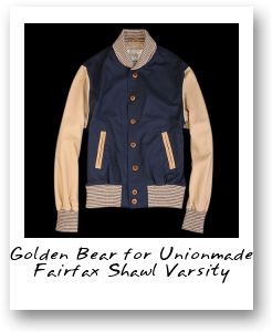 Golden Bear for Unionmade Fairfax Shawl Varsity