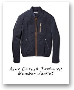 Acne Cusack Textured Bomber Jacket