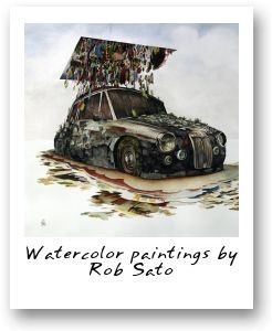Watercolor paintings by Rob Sato