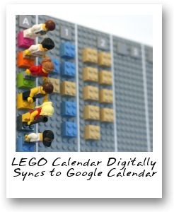 LEGO Calendar Digitally Syncs to Google Calendar