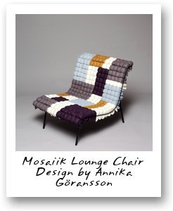 Mosaiik Lounge Chair Design by Annika Goransson