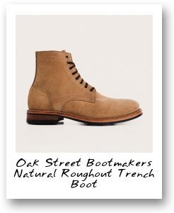 Oak Street Bootmakers Natural Roughout Trench Boot
