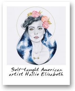 Self-taught American artist Hallie Elizabeth