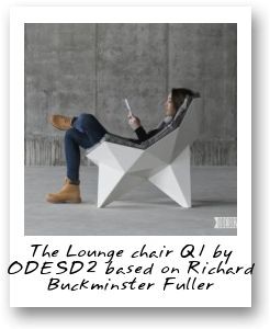 The Lounge chair Q1 by ODESD2 based on Richard Buckminster Fuller