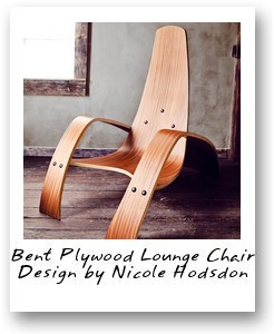 Bent Plywood lounge chair design by Nicole Hodsdon