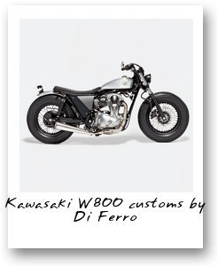Kawasaki W800 customs by Di Ferro