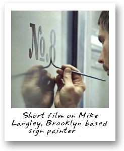 Short film on Mike Langley, Brooklyn based sign painter for Vassilaros & Sons Coffee Co.