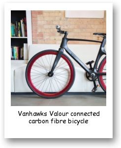 Vanhawks Valour connected carbon fibre bicycle