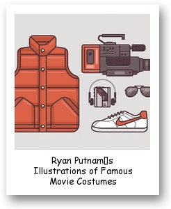 Ryan Putnam’s Illustrations of Famous Movie Costumes