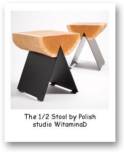 The 1/2 Stool by Polish studio WitaminaD