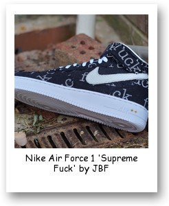 Nike Air Force 1 “Supreme Fuck” by JBF