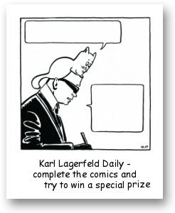 DIY comics by french artist Bl67 for Karl Lagerfeld Daily