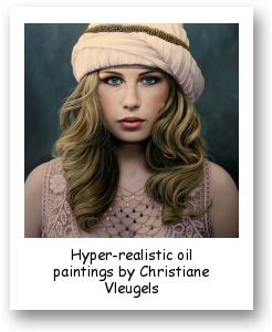 Hyper-realistic oil paintings by Christiane Vleugels