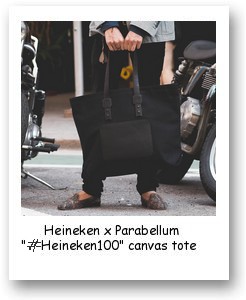 Heineken x Parabellum "#Heineken100" canvas tote