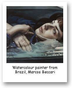 Watercolour painter from Brazil, Marcos Beccari