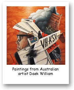 Paintings from Australian artist Daek William