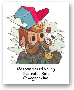 Moscow based young illustrator Kato Choogoonkina