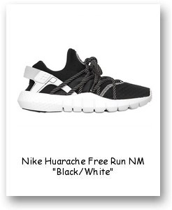 Nike Huarache Free Run NM "Black/White"