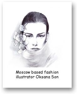 Moscow based fashion illustrator Oksana Son