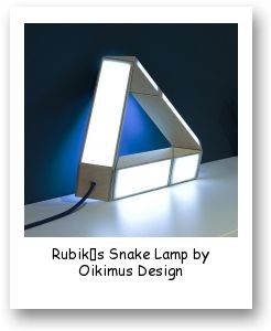 Rubik’s Snake Lamp by Oikimus Design