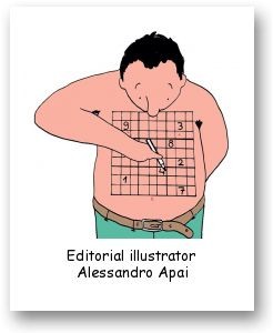 Editorial illustrator Alessandro Apai
