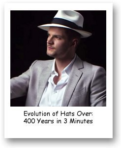 Evolution of Hats Over: 400 Years in 3 Minutes