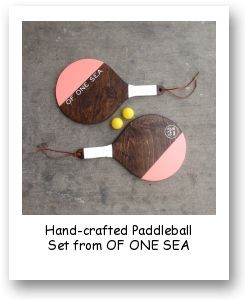 Hand-crafted Paddleball Set from OF ONE SEA