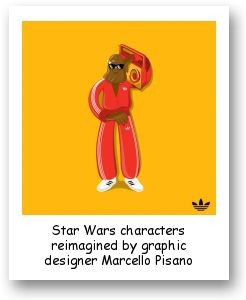Star Wars characters reimagined by graphic designer Marcello Pisano