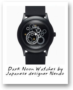 Dark Noon Watches by Nendo