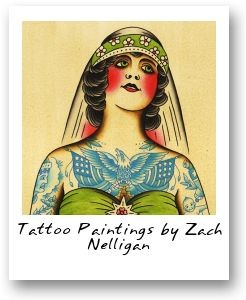  Tattoo Paintings by Zach Nelligan
