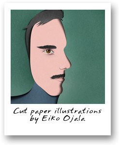 Cut paper illustrations by Eiko Ojala