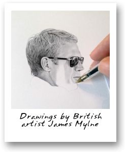 Drawings by British artist James Mylne