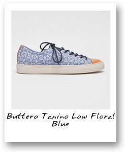 Buttero Tanino Low Floral Blue