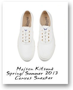 Maison Kitsuné Spring/Summer 2013 Canvas Sneakers