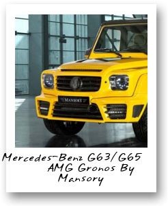 Mercedes-Benz G63/G65 AMG Gronos By Mansory