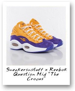 Sneakersnstuff x Reebok Question Mid 'The Crocus'