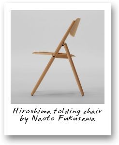 Hiroshima folding chair by Naoto Fukusawa