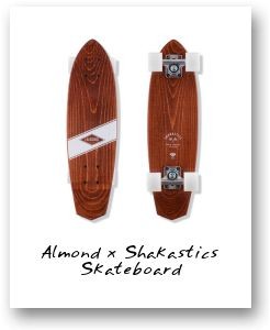 Almond x Shakastics Skateboard