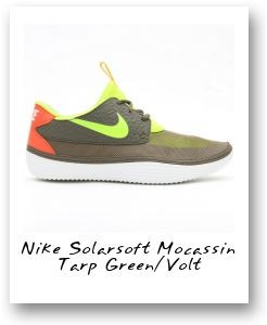 Nike Solarsoft Mocassin Tarp Green/Volt