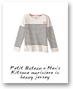 Petit Bateau x Men’s Kitsune mariniere in heavy jersey