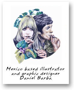 Mexico based illustrator and graphic designer Daniel Barba