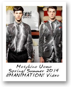 Moschino Uomo 2014 Spring/Summer #MANIMATION! Video