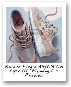 Ronnie Fieg x ASICS Gel Lyte III “Flamingo” - Preview