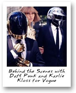 Behind the Scenes with Daft Punk and Karlie Kloss for Vogue