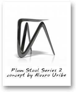 Plum Stool Series 2 concept by Alvaro Uribe