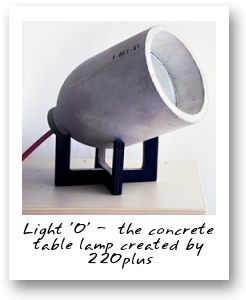 Light '0' -  the concrete table lamp created by 220plus